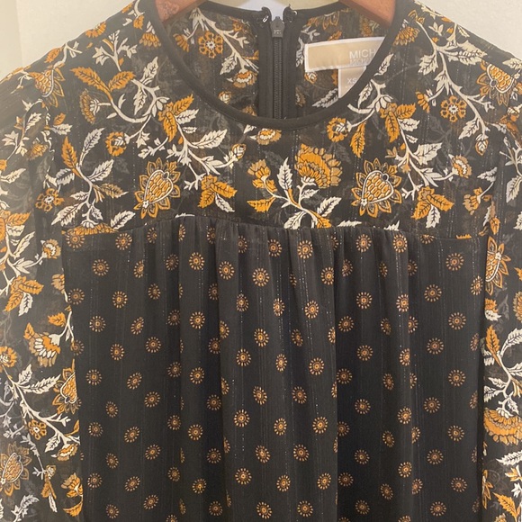 Michael Kors Fall Paisley Dress XS - Picture 7 of 7